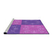 Sideview of Machine Washable Transitional Purple Rug, wshpat2700pur