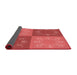 Thickness of Patterned Red Rug, pat2700rd