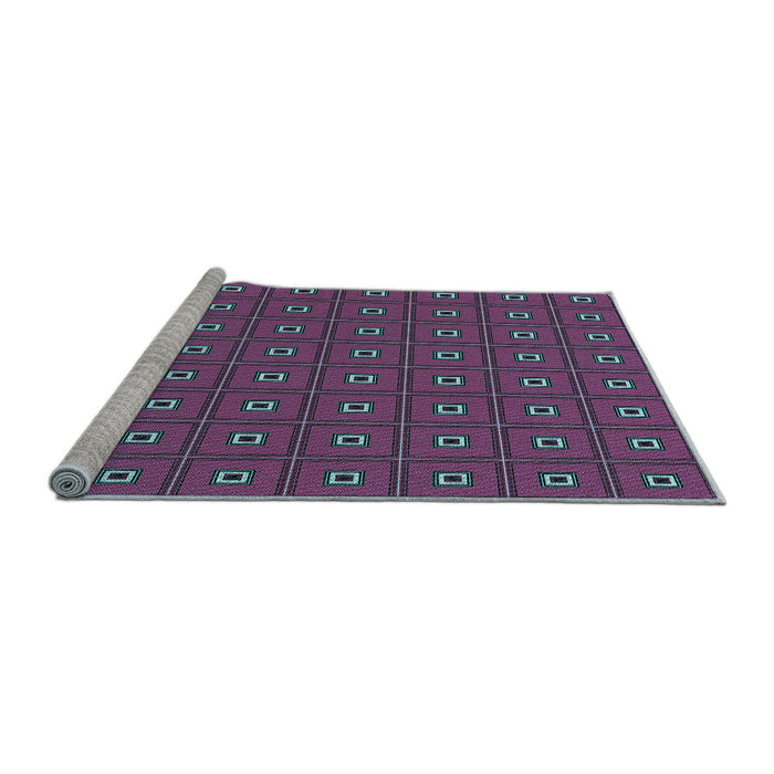 Sideview of Machine Washable Transitional Purple Rug, wshpat2701lblu
