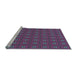 Sideview of Machine Washable Transitional Purple Rug, wshpat2701lblu