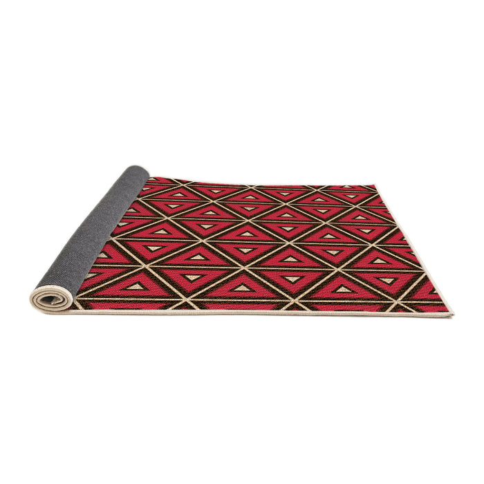 Thickness of Patterned Sienna Brown Rug, pat2702org