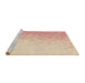 Sideview of Machine Washable Transitional Orange Rug, wshpat2703brn