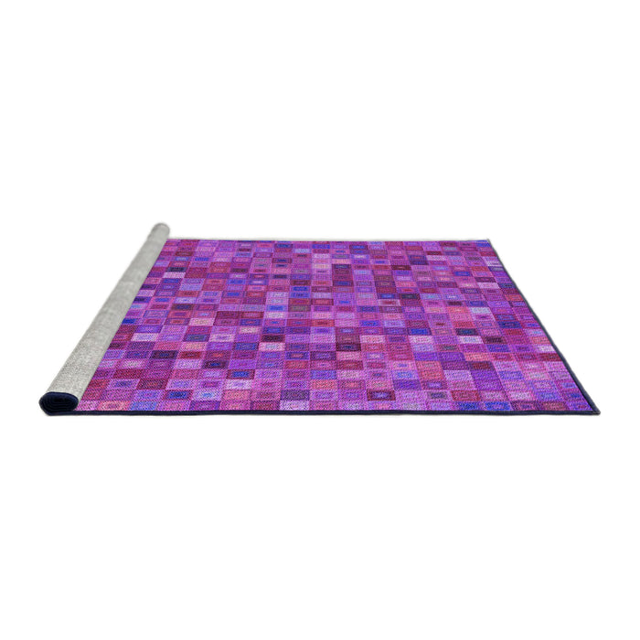 Sideview of Machine Washable Transitional Crimson Purple Rug, wshpat2705pur