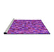 Sideview of Machine Washable Transitional Crimson Purple Rug, wshpat2705pur