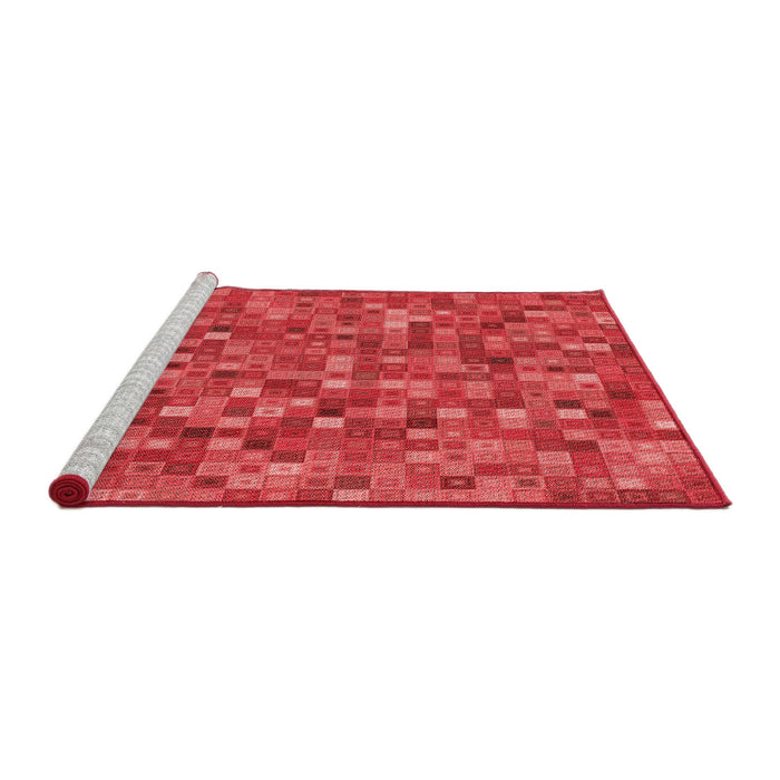 Sideview of Machine Washable Transitional Red Rug, wshpat2705rd