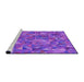 Sideview of Machine Washable Transitional Purple Rug, wshpat2706pur