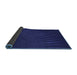 Thickness of Patterned Sapphire Blue Rug, pat2709blu