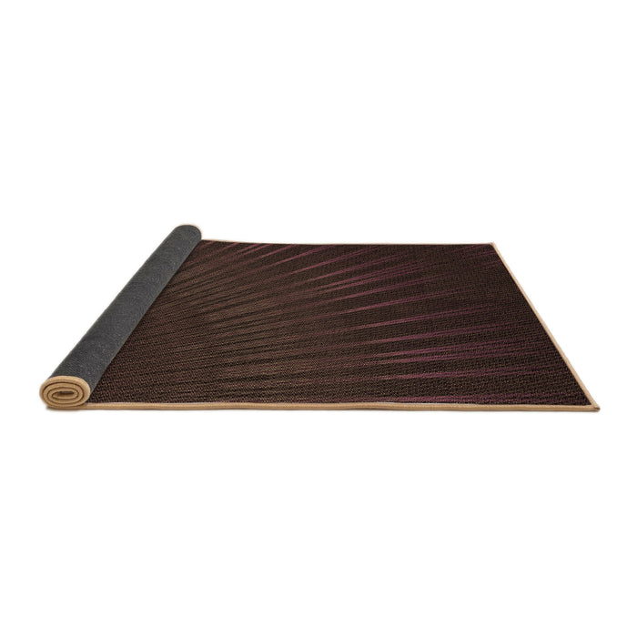 Thickness of Patterned Chocolate Brown Rug, pat2709brn