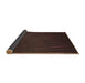 Thickness of Patterned Chocolate Brown Rug, pat2709brn