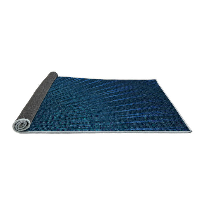 Thickness of Patterned Blue Rug, pat2709lblu