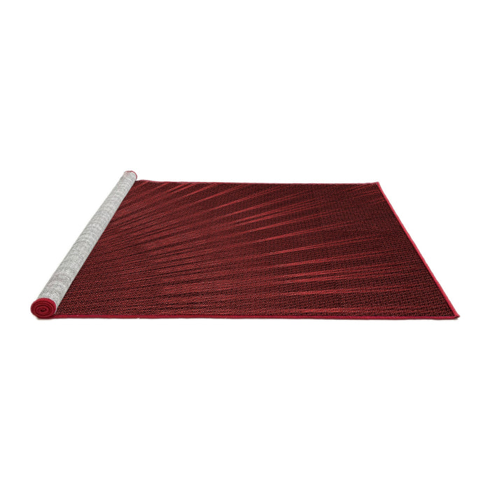 Sideview of Machine Washable Transitional Maroon Red Rug, wshpat2709rd
