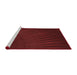 Sideview of Machine Washable Transitional Maroon Red Rug, wshpat2709rd