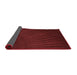 Thickness of Patterned Maroon Red Rug, pat2709rd