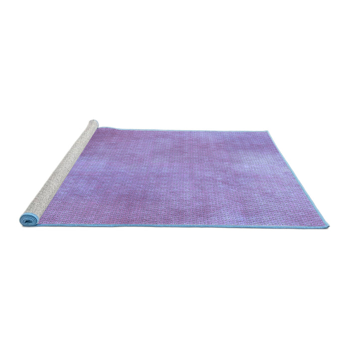 Sideview of Machine Washable Transitional Medium Purple Rug, wshpat271blu