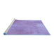 Sideview of Machine Washable Transitional Medium Purple Rug, wshpat271blu