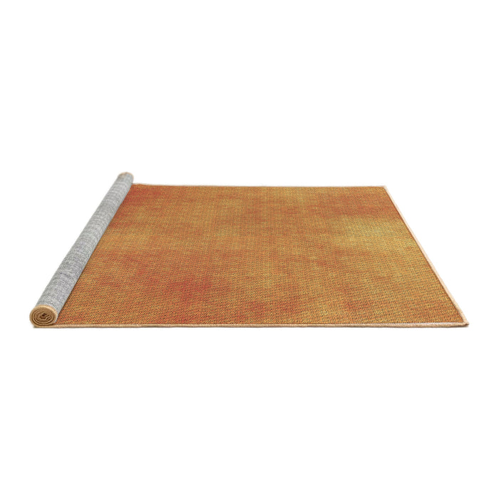 Sideview of Machine Washable Transitional Orange Red Orange Rug, wshpat271brn