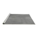 Sideview of Machine Washable Transitional Silver Gray Rug, wshpat271gry