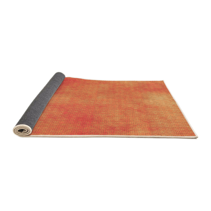 Thickness of Patterned Orange Rug, pat271org