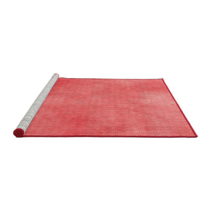 Sideview of Machine Washable Transitional Red Rug, wshpat271rd