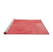 Sideview of Machine Washable Transitional Red Rug, wshpat271rd