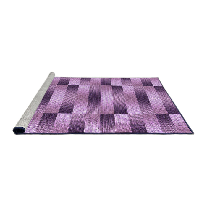 Sideview of Machine Washable Transitional Orchid Purple Rug, wshpat2710pur