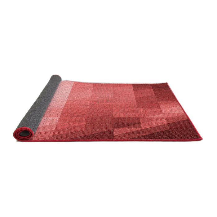 Thickness of Patterned Red Rug, pat2711rd