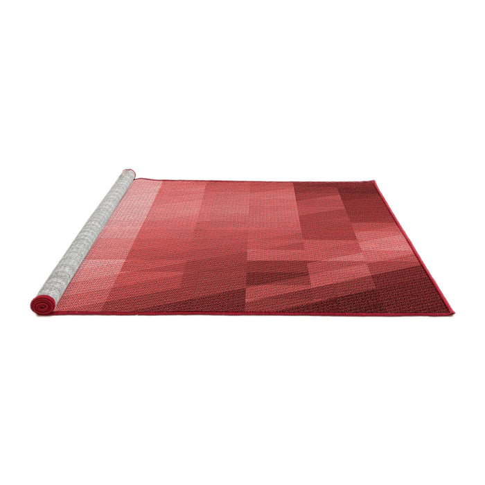 Sideview of Machine Washable Transitional Red Rug, wshpat2711rd