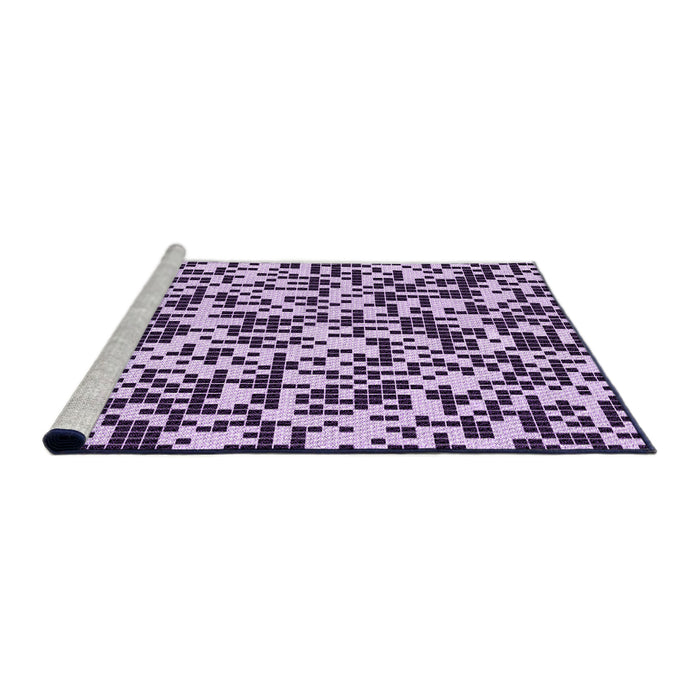 Sideview of Machine Washable Transitional Blossom Pink Rug, wshpat2714pur