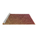 Sideview of Machine Washable Transitional Orange Rug, wshpat2715brn