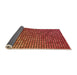 Thickness of Patterned Orange Rug, pat2715org