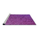 Sideview of Machine Washable Transitional Dark Magenta Purple Rug, wshpat2715pur