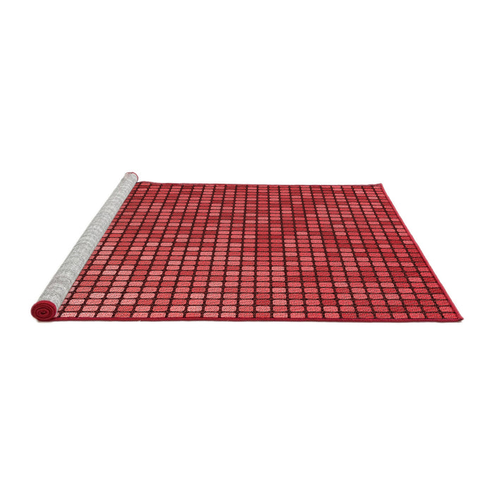 Sideview of Machine Washable Transitional Red Rug, wshpat2715rd