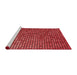 Sideview of Machine Washable Transitional Red Rug, wshpat2715rd