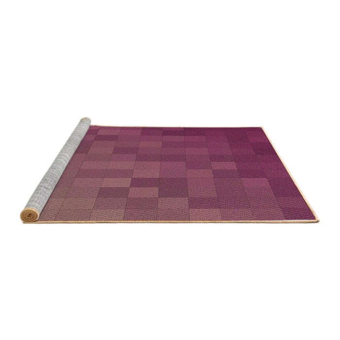 Sideview of Machine Washable Transitional Burnt Pink Rug, wshpat2716brn