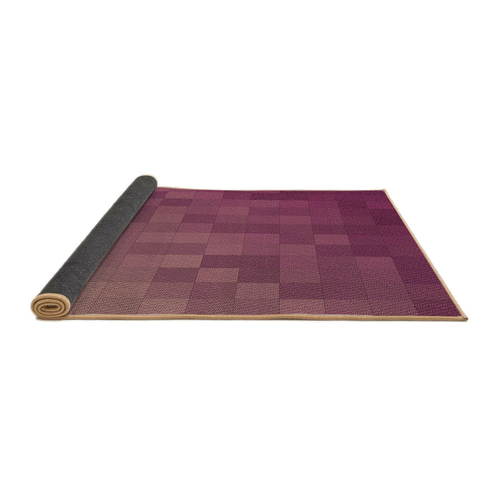 Thickness of Patterned Burnt Pink Rug, pat2716brn