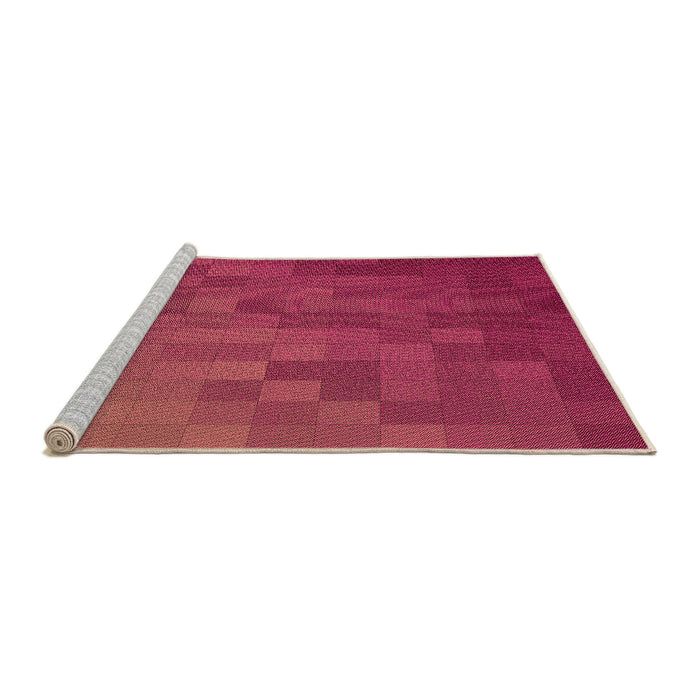 Sideview of Machine Washable Transitional Red Rug, wshpat2716org