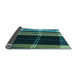 Thickness of Patterned Mint Green Rug, pat2717lblu