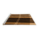 Sideview of Machine Washable Transitional Orange Rug, wshpat2717org