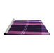 Sideview of Machine Washable Transitional Dark Purple Rug, wshpat2717pur