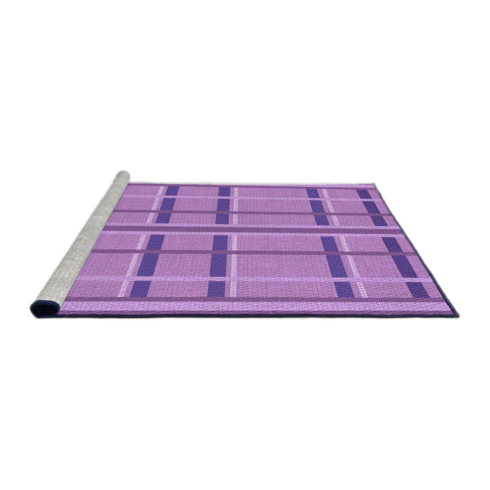 Sideview of Machine Washable Transitional Violet Purple Rug, wshpat2718pur