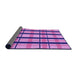 Thickness of Patterned Violet Purple Rug, pat2719pur