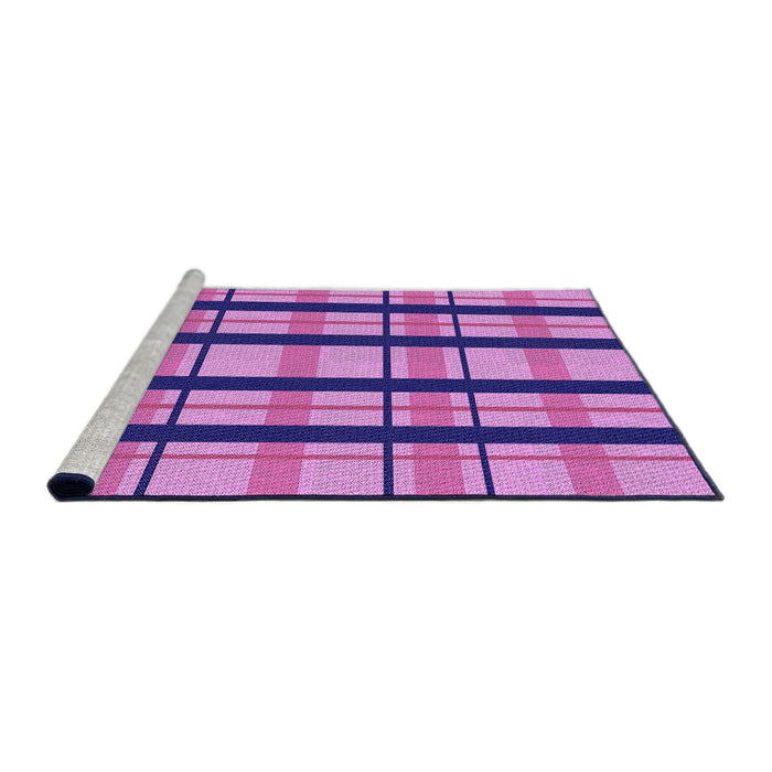 Sideview of Machine Washable Transitional Violet Purple Rug, wshpat2719pur