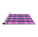 Sideview of Machine Washable Transitional Violet Purple Rug, wshpat2719pur