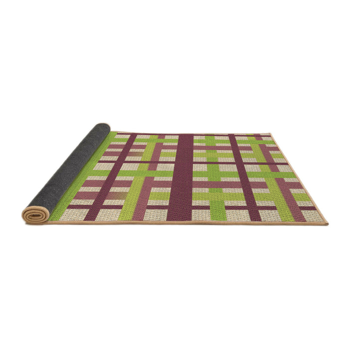 Thickness of Patterned Green Rug, pat2720brn