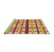 Sideview of Machine Washable Transitional Red Rug, wshpat2720org