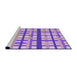 Sideview of Machine Washable Transitional Purple Plum Purple Rug, wshpat2720pur