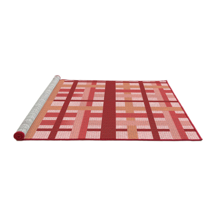 Sideview of Machine Washable Transitional Light Salmon Pink Rug, wshpat2720rd