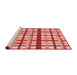 Sideview of Machine Washable Transitional Light Salmon Pink Rug, wshpat2720rd