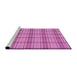 Sideview of Machine Washable Transitional Violet Purple Rug, wshpat2721pur