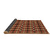 Thickness of Patterned Tomato Red Rug, pat2722brn